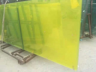 夹胶彩色夹层玻璃 